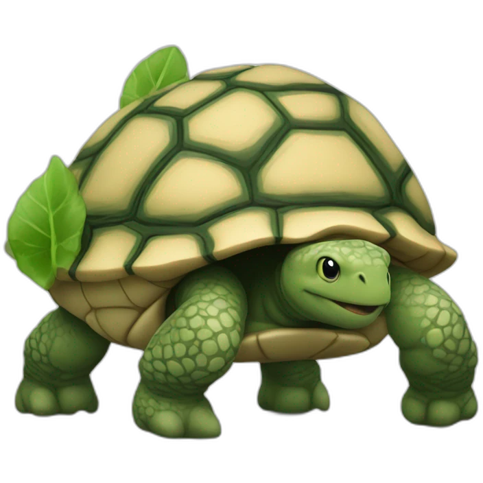 Cœur sur tortue emoji