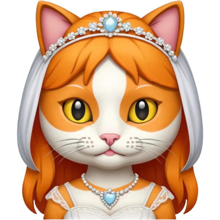 calico cat bride emoji