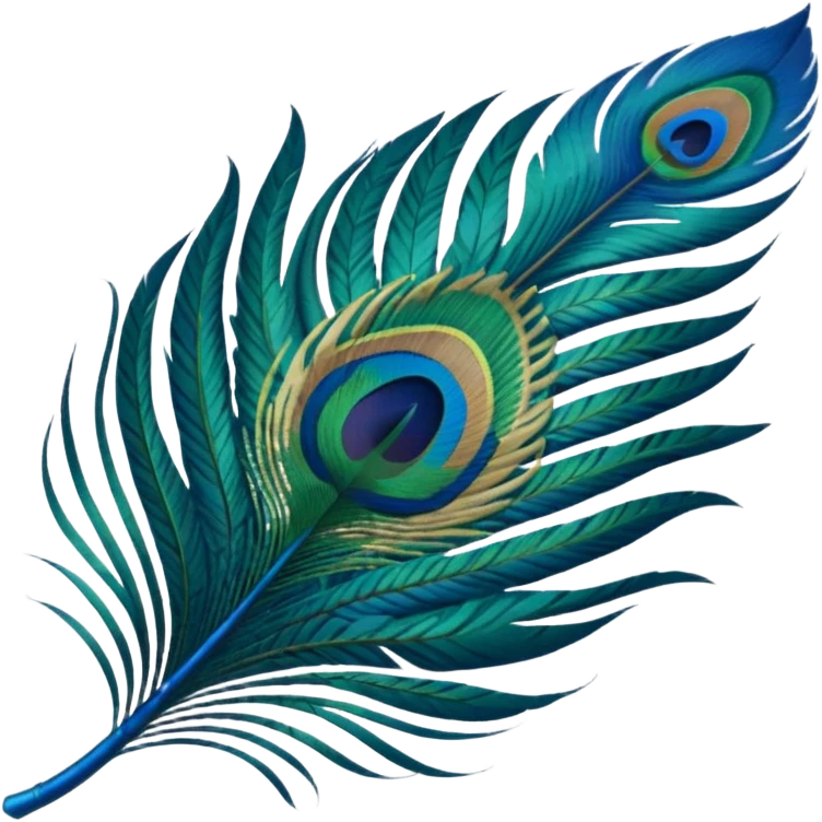 Peacock feather emoji