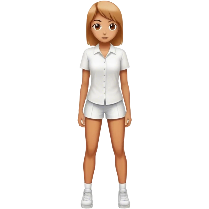 Female with their legs saying W KAZUYA emoji