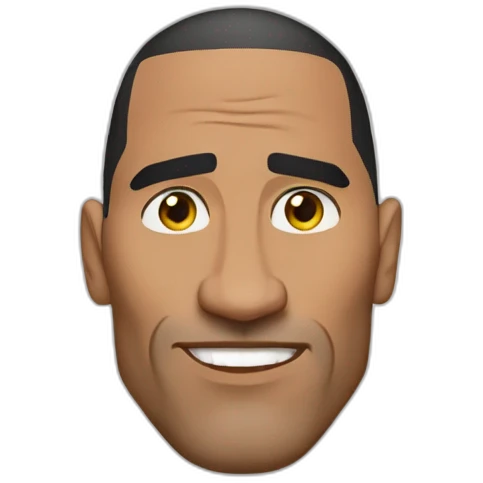 the rock sourcil emoji