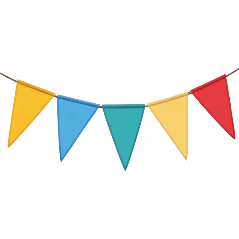 fanion banderole décorative emoji