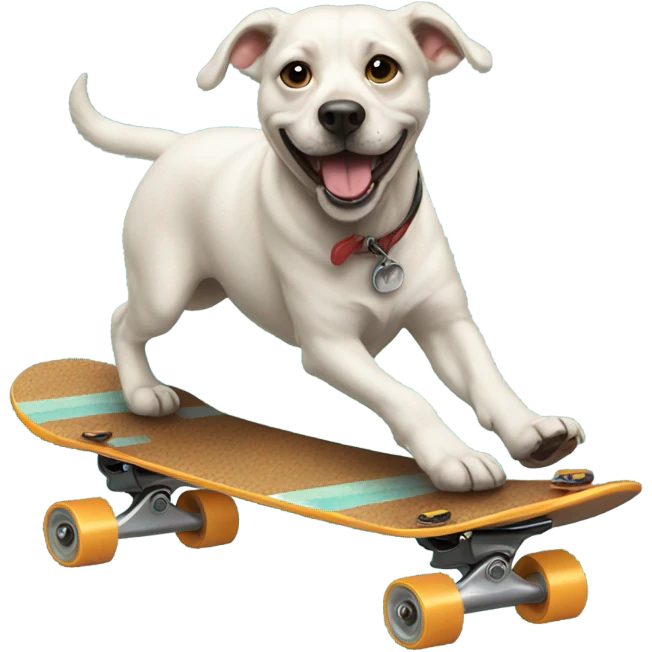 dog on skate board  emoji
