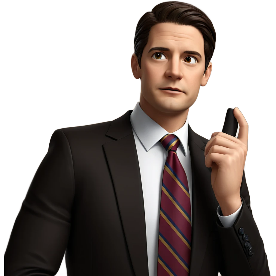 formal look with necktie emoji