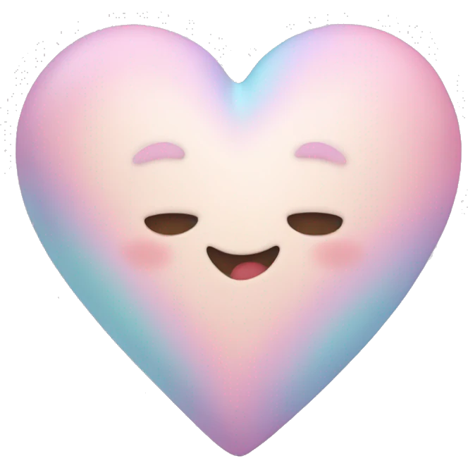 Pastel heart emoji
