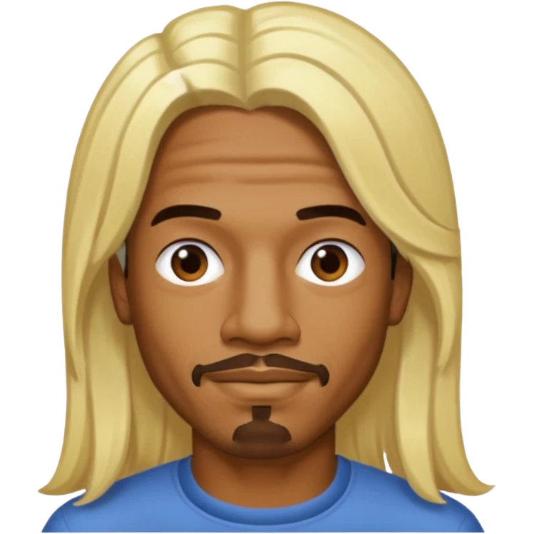 Andre 3000 with long blonde hair emoji