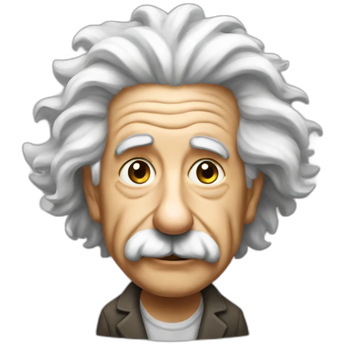 einstein pensando emoji