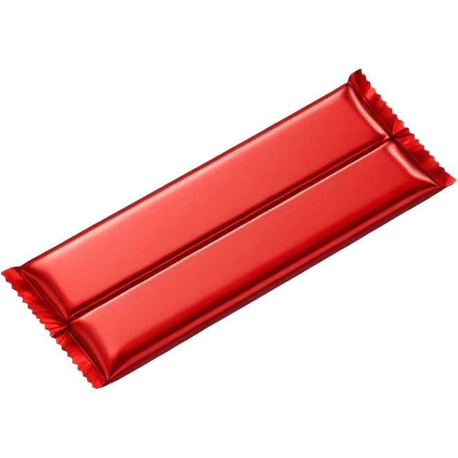 شيكولاته مغلفة بلون احمر اكن نصها مبين emoji