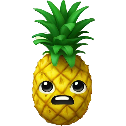 upside down pineapple emoji
