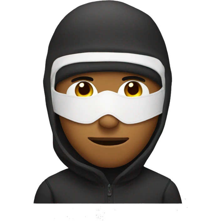 Guy wearing ski mask emoji