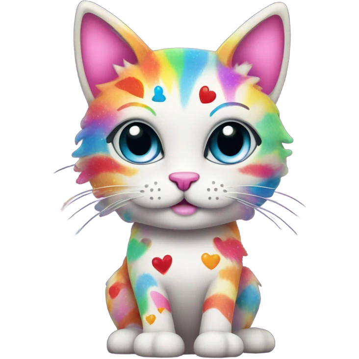 Lisa Frank kitty cat emoji