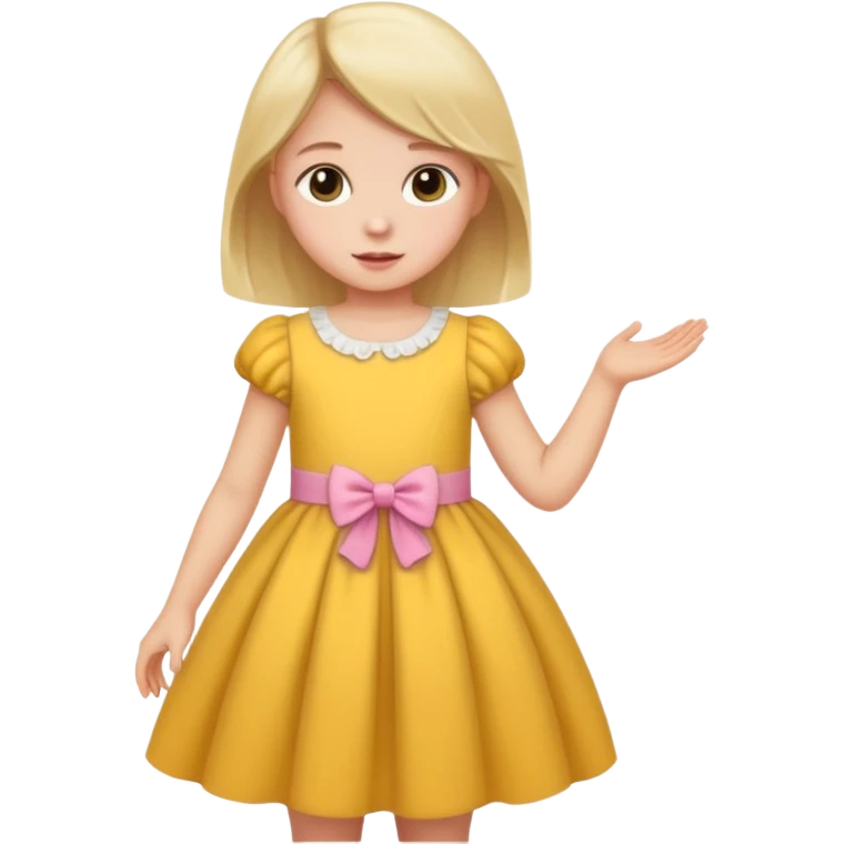 a little girl getting dressed emoji