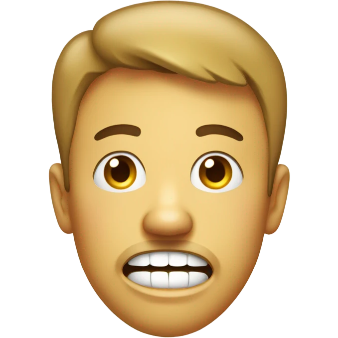 stressed smiley face emoji