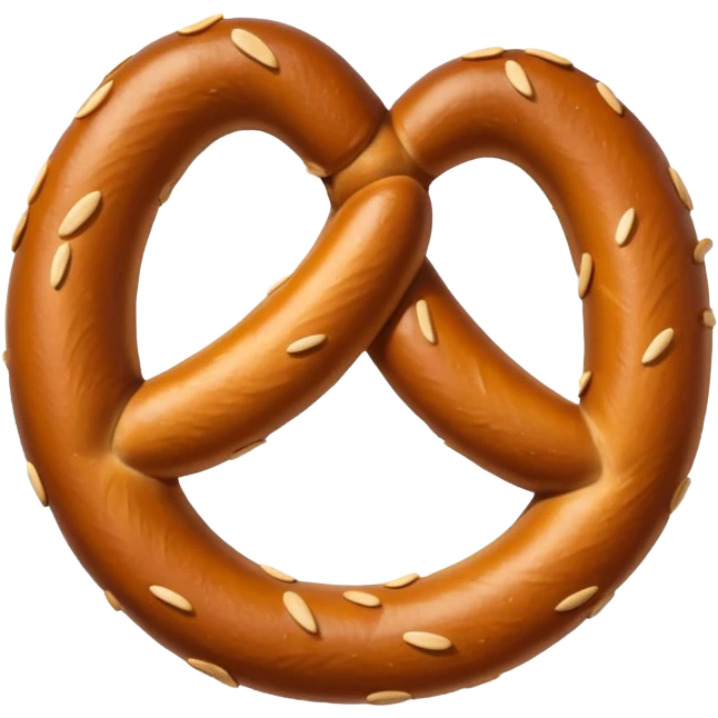 pretzel font U emoji