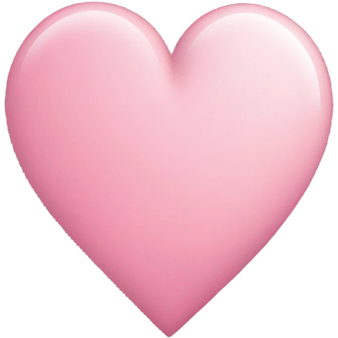 Pink cute heart emoji