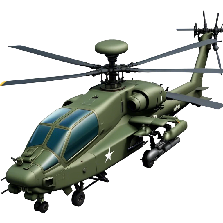 AH-64E Apache - Boeing (Model Year: 2021) (Iconic army green) emoji