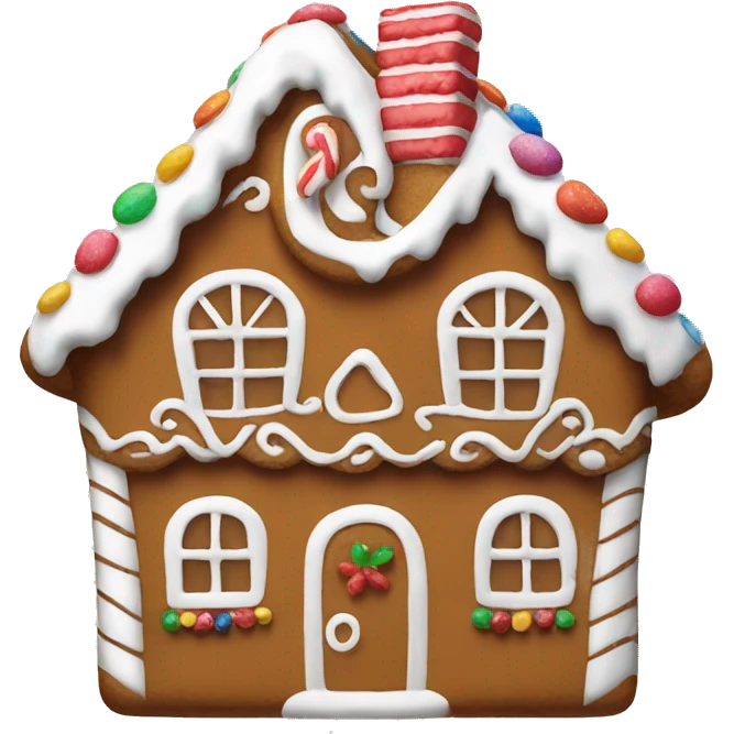 Gingerbread house emoji