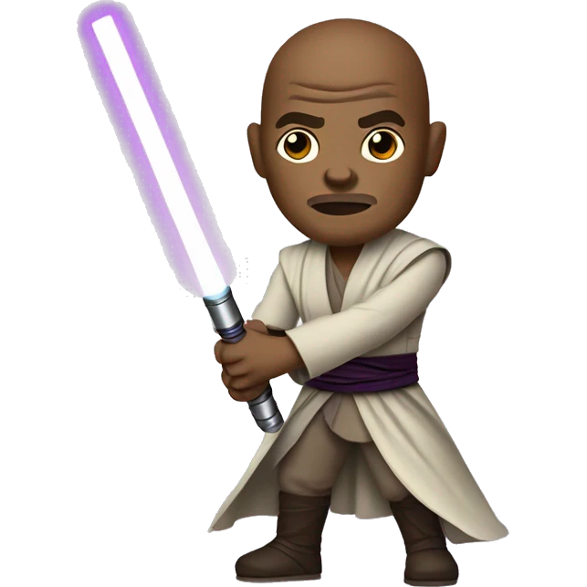 mace windu with purple light saber emoji