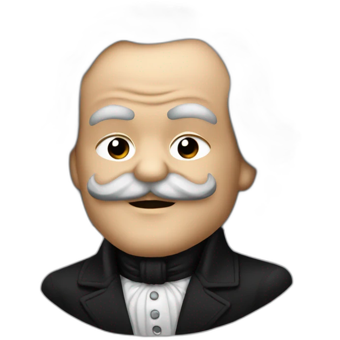 Karl Marx in KISS makeup emoji