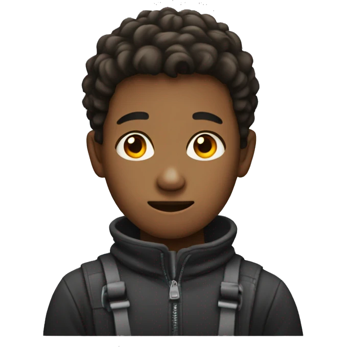 Boy with floppy neck emoji