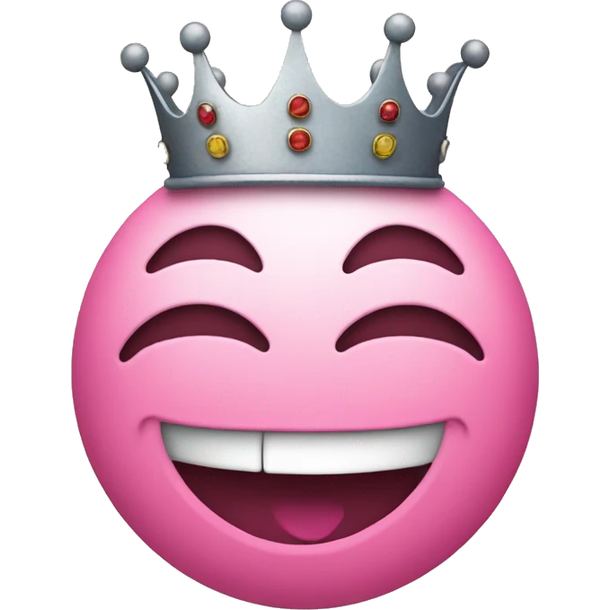 smiley face withcrown emoji