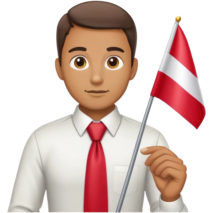 tie man polish flag emoji