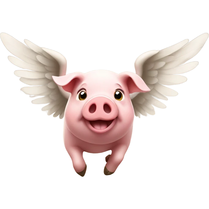 Flying pig  emoji