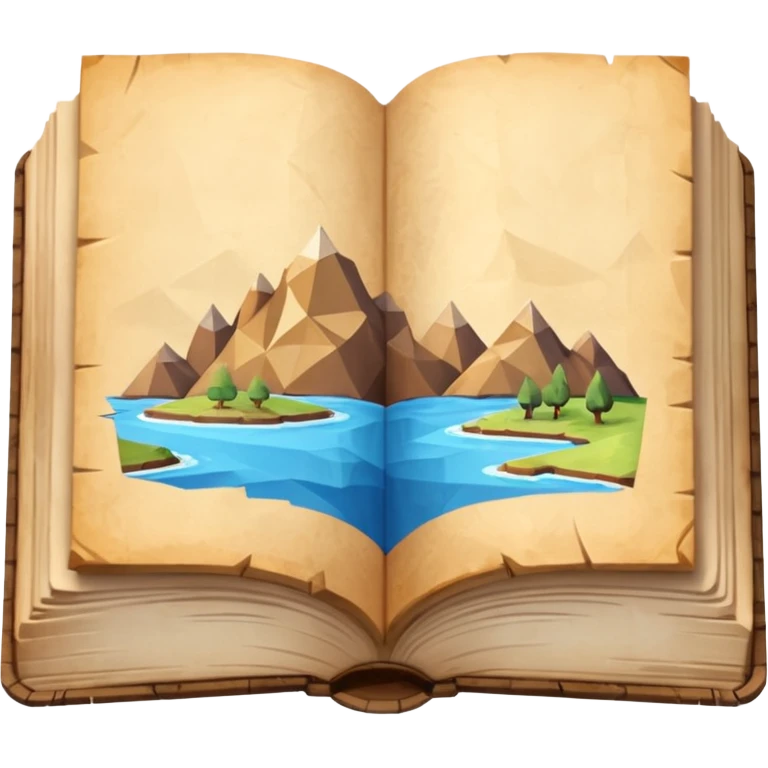 low poly JOB BOOK HISTOIRCAL  emoji