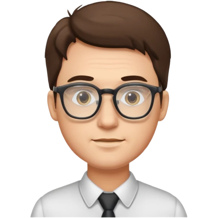 안경쓴 남자 emoji