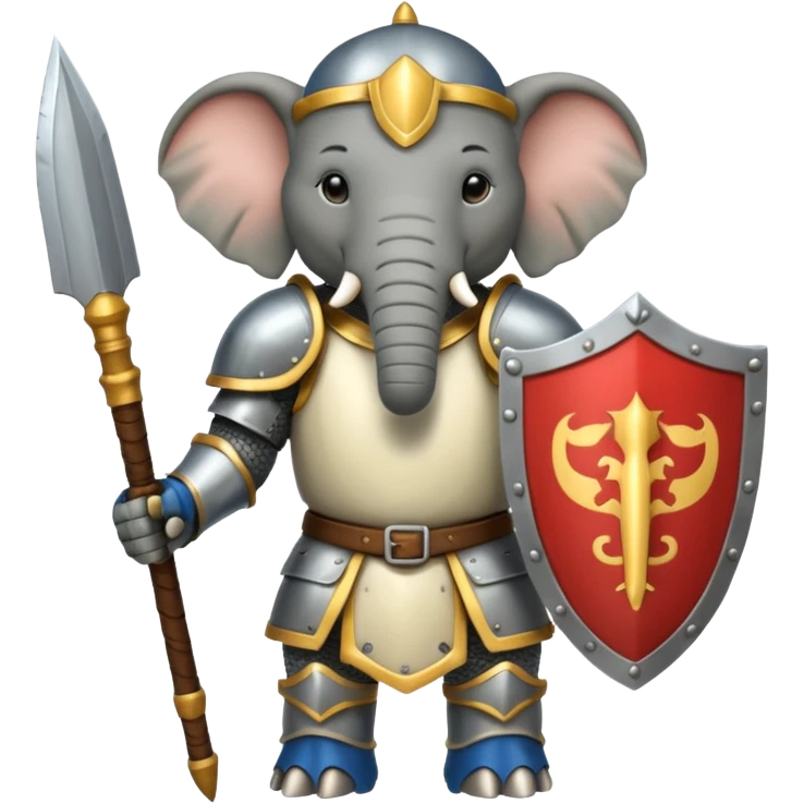 ELEPHENT KNIGHT WITH SHIELD emoji