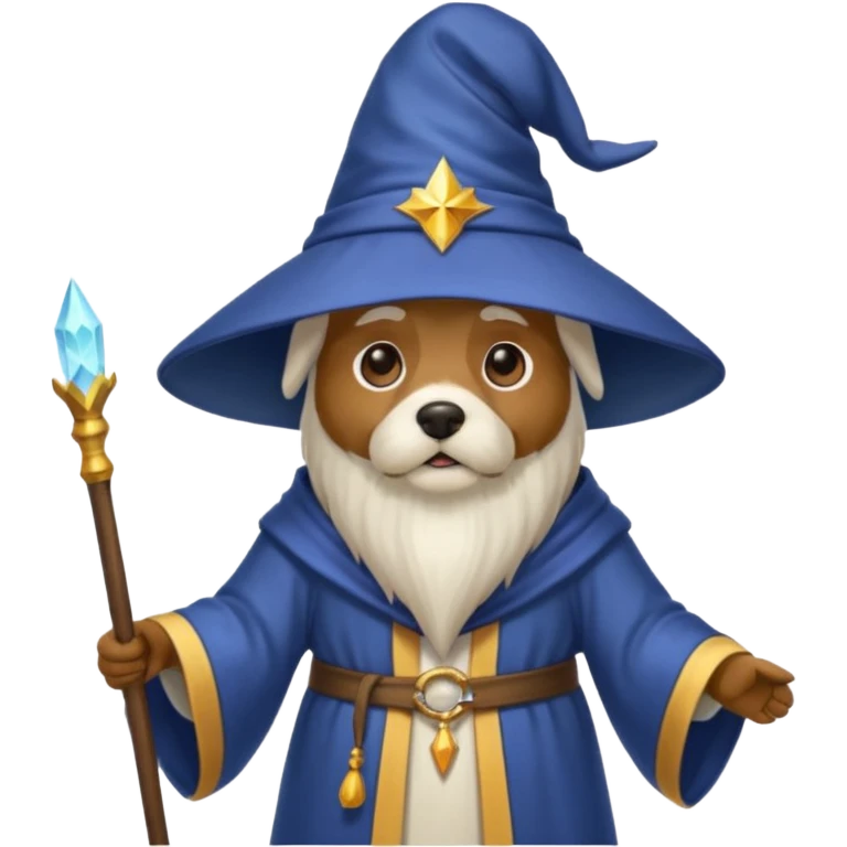Dog wizard emoji