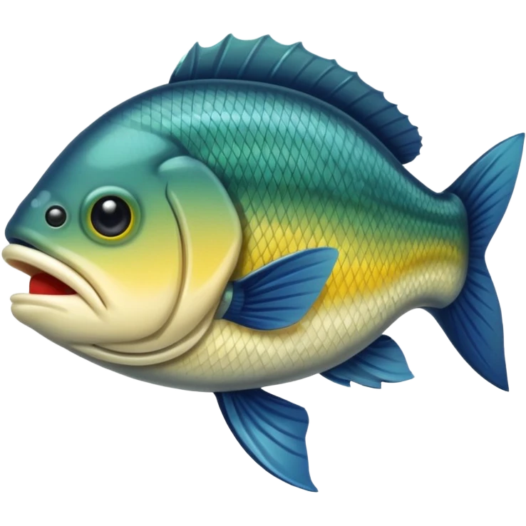 curved bass fish emoji