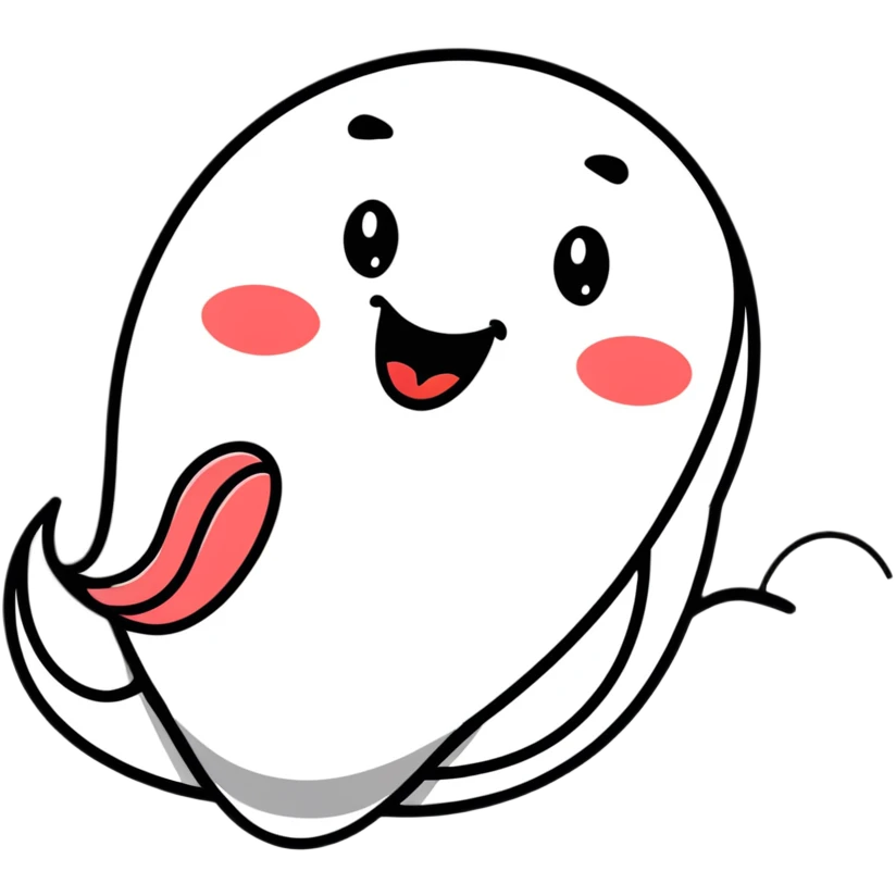 playful smiley face with tongue wiggling from side to side, motion lines showing the tongue swinging, dynamic pose emoji