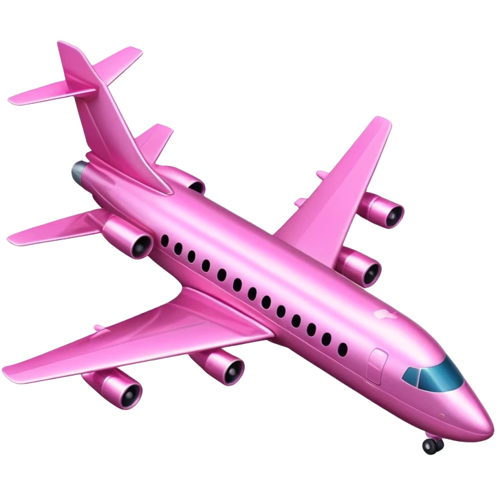 pink airplane emoji