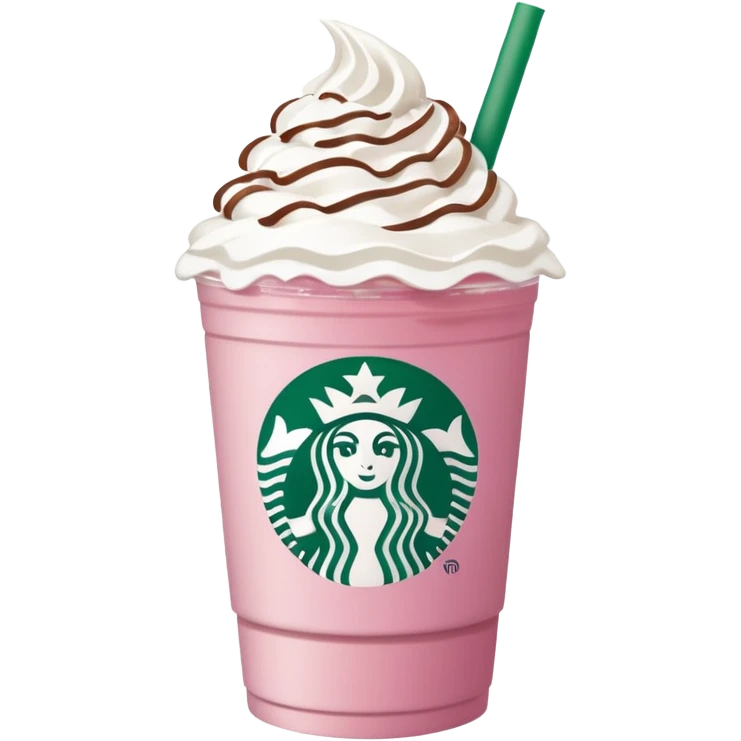 pink drink from star bucks that has the logo whip cream emoji