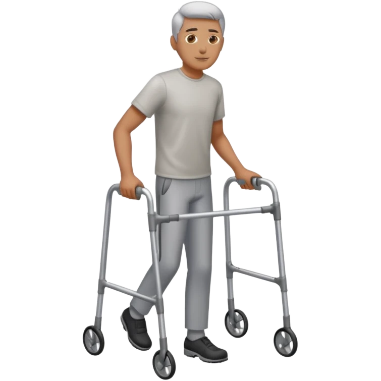 Man with walking frame emoji