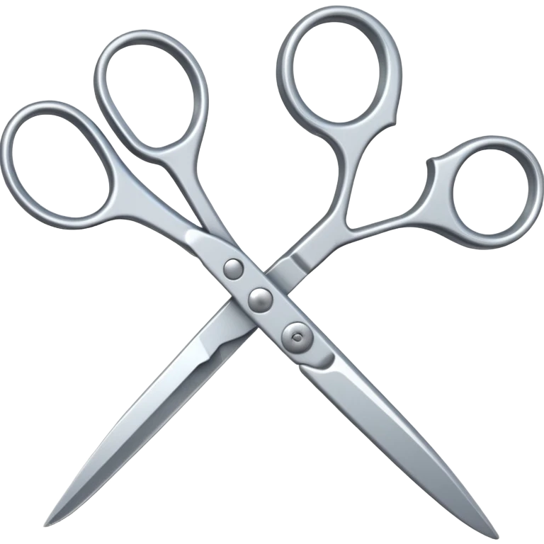 One metal scissors emoji
