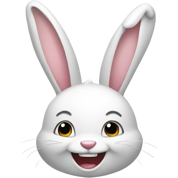 A happy bunny emoji