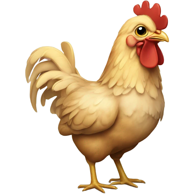 Chicken celebrating New Years 2025 emoji