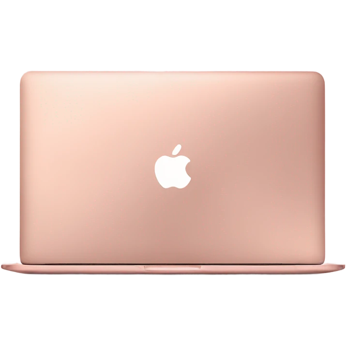 roségold mac book air side vie emoji