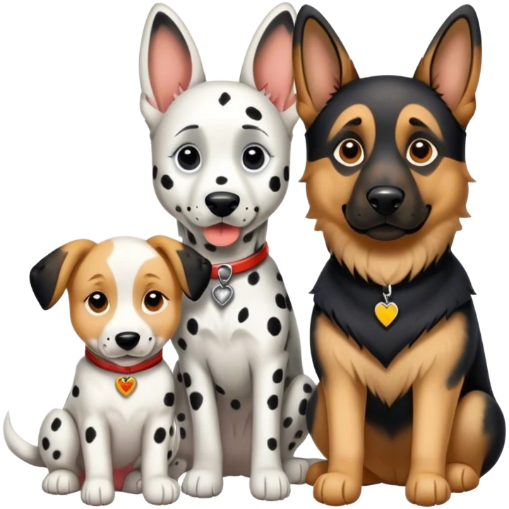 Dalmatian with german shepherd  emoji