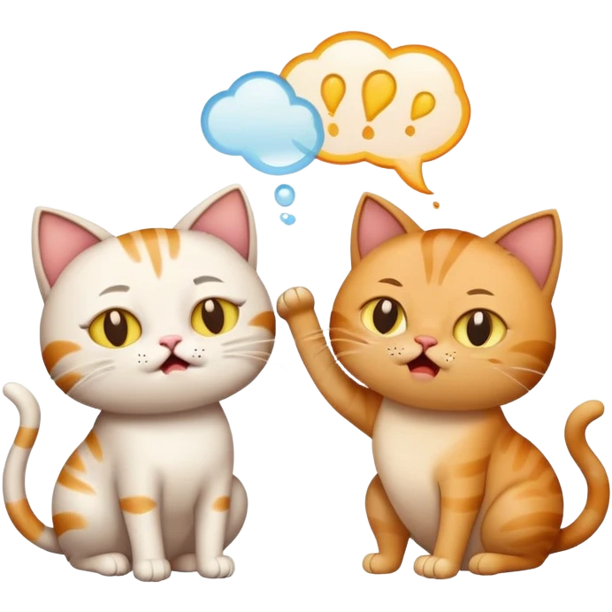  пердить на іншого кота який получив 2 emoji