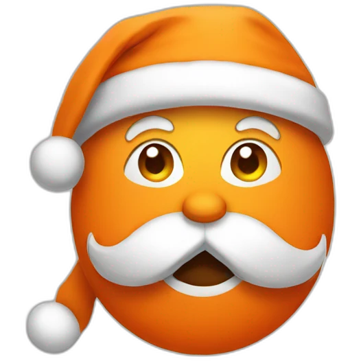 Orange Santa  emoji
