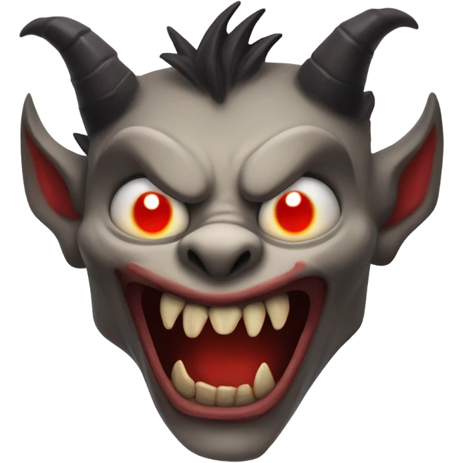 Scary demon emoji