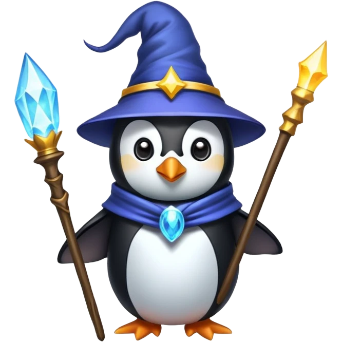 Penguin Wizard emoji