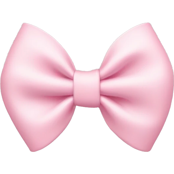 light pink bow on light pink bow emoji