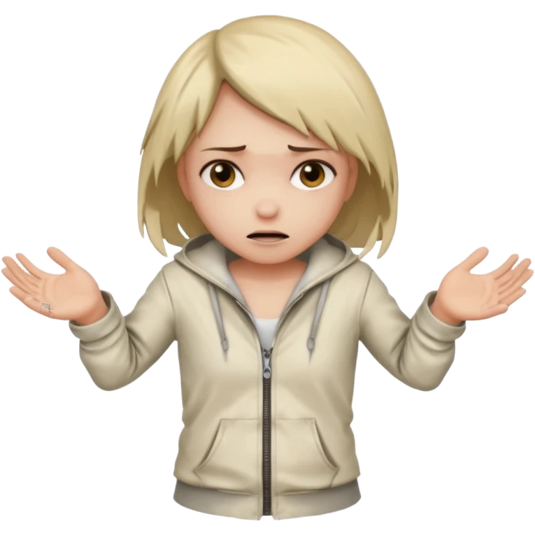 Девушка в Смирительной рубашке, рук не видно  emoji