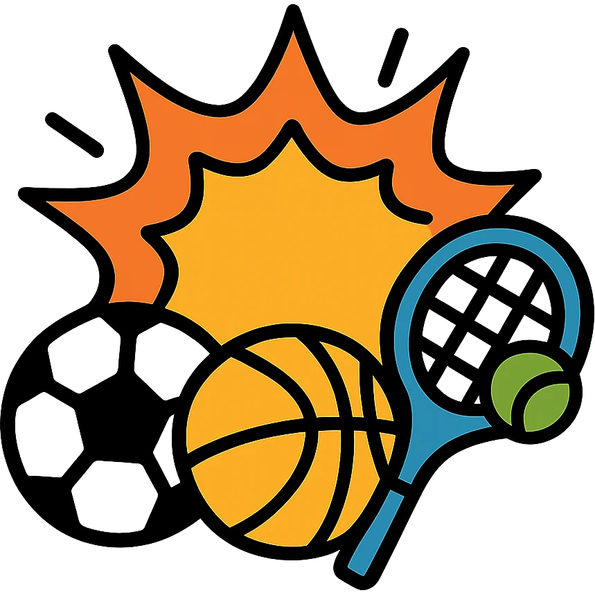 Sports popularity explosion with diverse athletic activities emoji