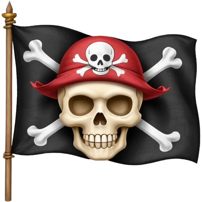 Straw hat pirates flag emoji