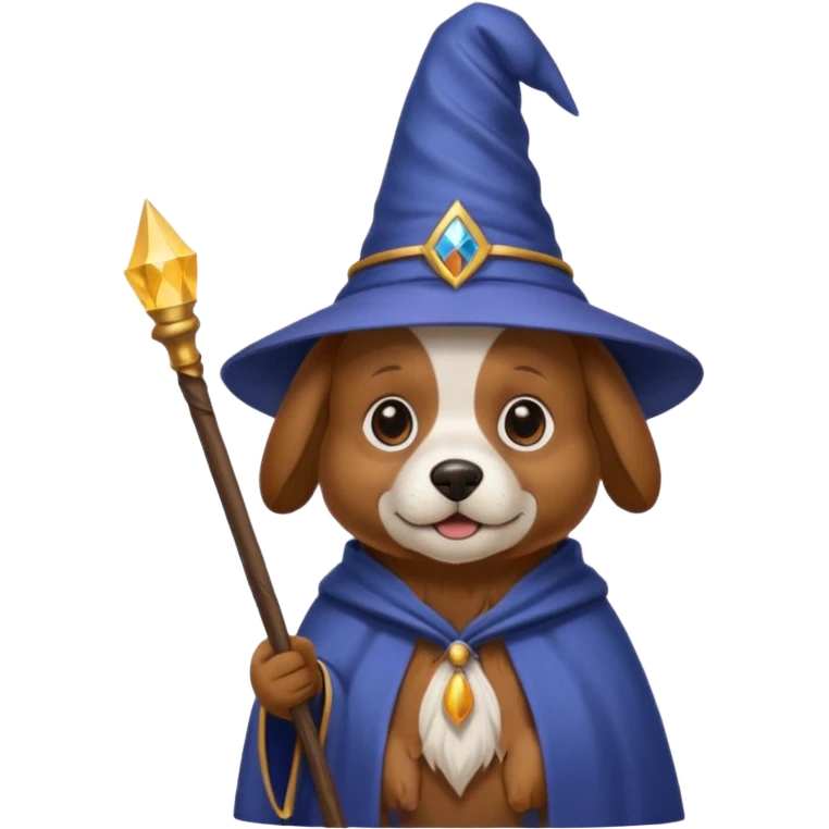 Dog wizard emoji